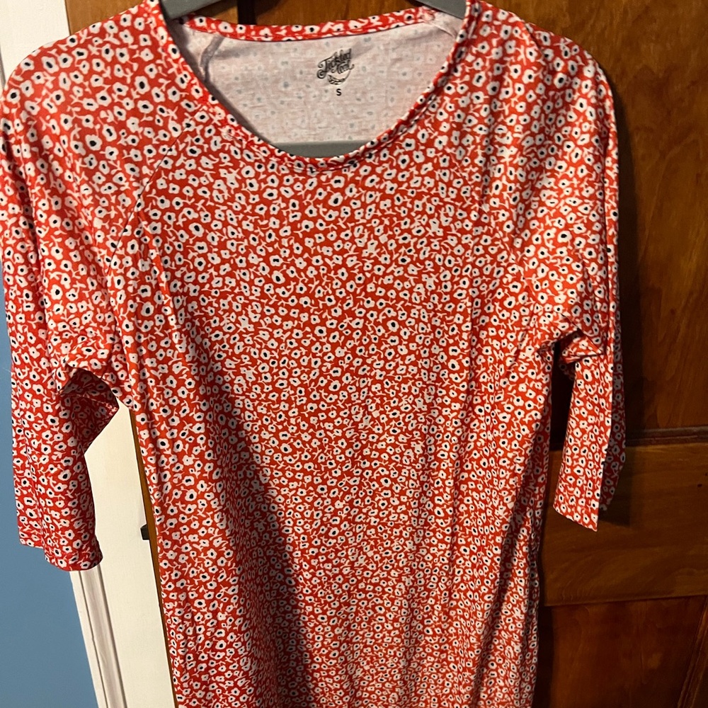 3/4 sleeve floral dress